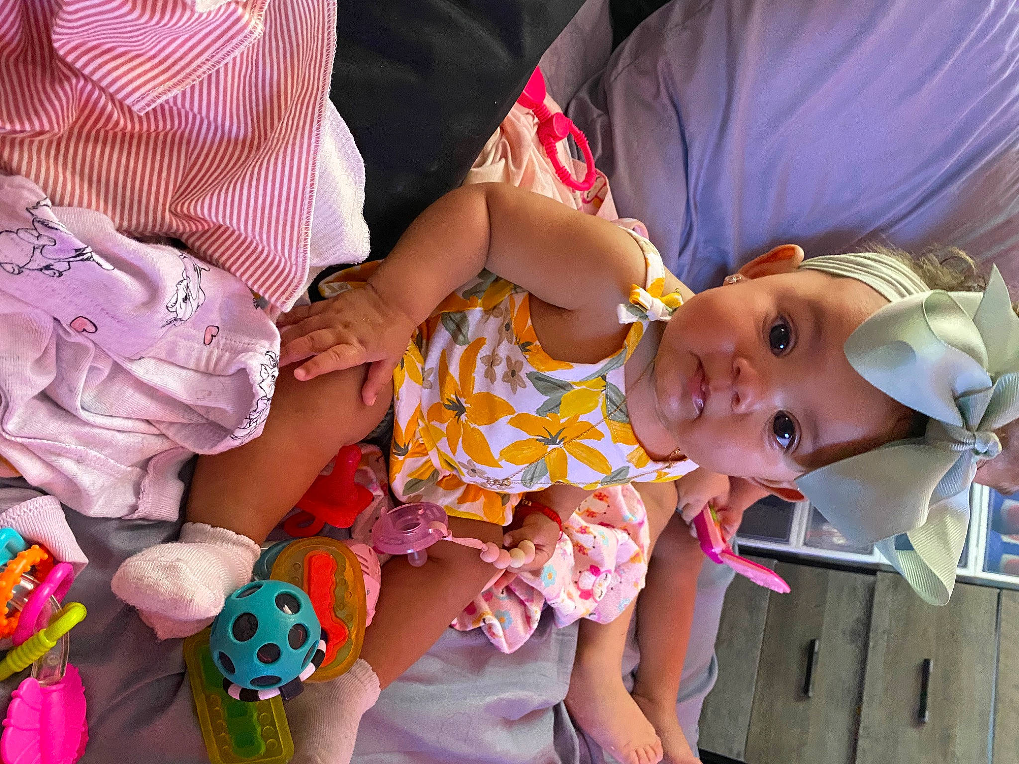 Deziriah Nicole joined the competition — help win amazing prizes! arm, baby, baby_toddler_clothing, cheek, child, event, finger, fun, gesture, hand, happy, human, human_body, leisure, mouth, person, pink, product, skin, textile