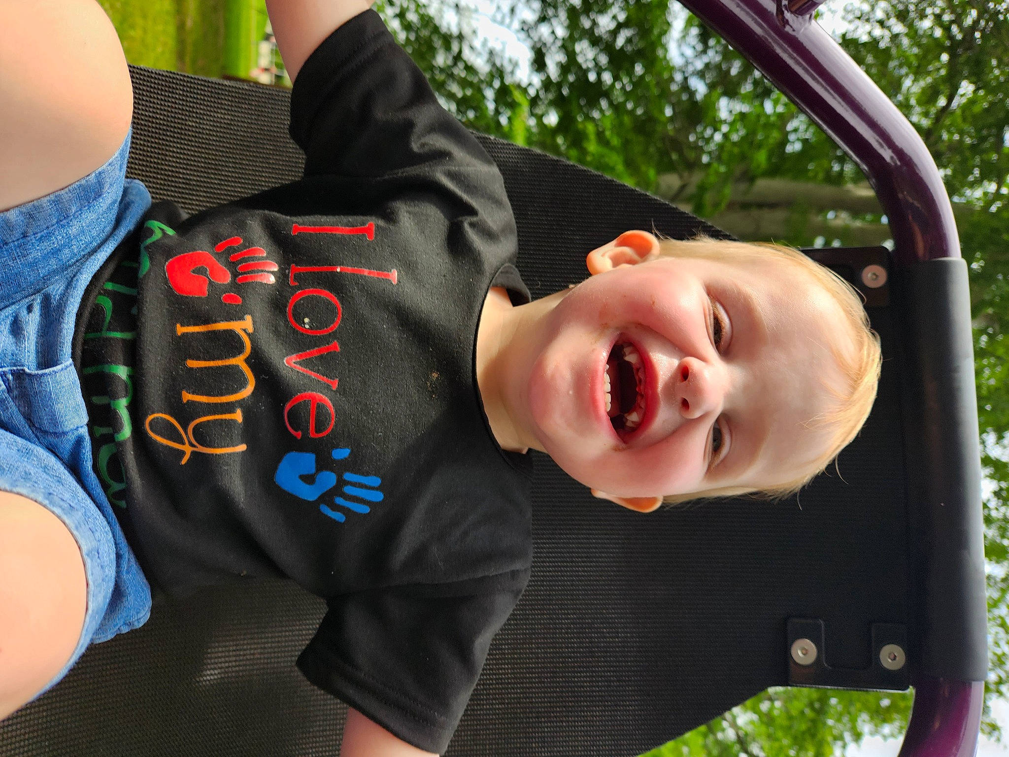 Elijah joined the competition — help win amazing prizes! cool, elbow, facial_expression, finger, fun, gesture, grass, green, hand, happy, human_body, leisure, people_in_nature, person, plant, product, sleeve, smile, thigh, toddler