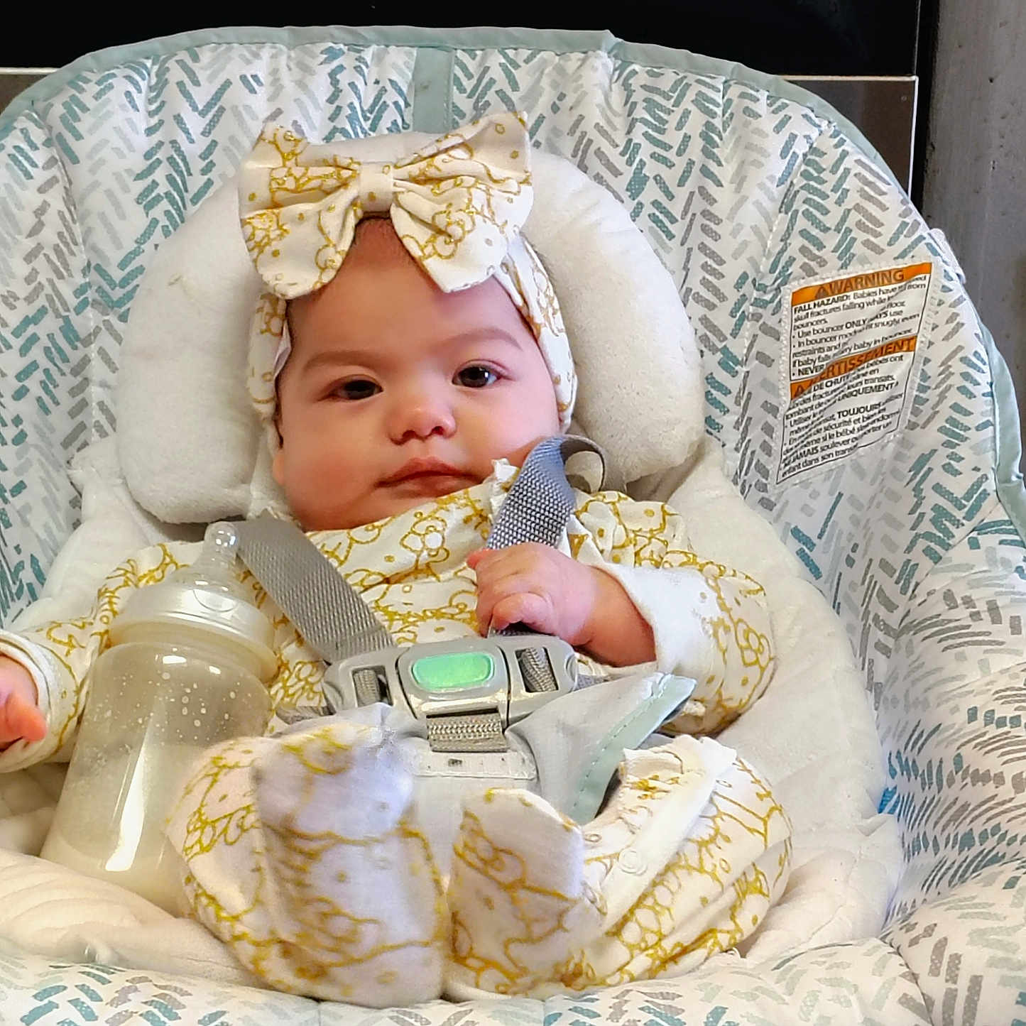 Elsie is registered to the contest to win money with this photo: baby, bed, bonnet, car, clothing, couch, crib, cushion, face, furniture, hat, head, homedecor, infantbed, newborn, person, photography, portrait, transportation, vehicle