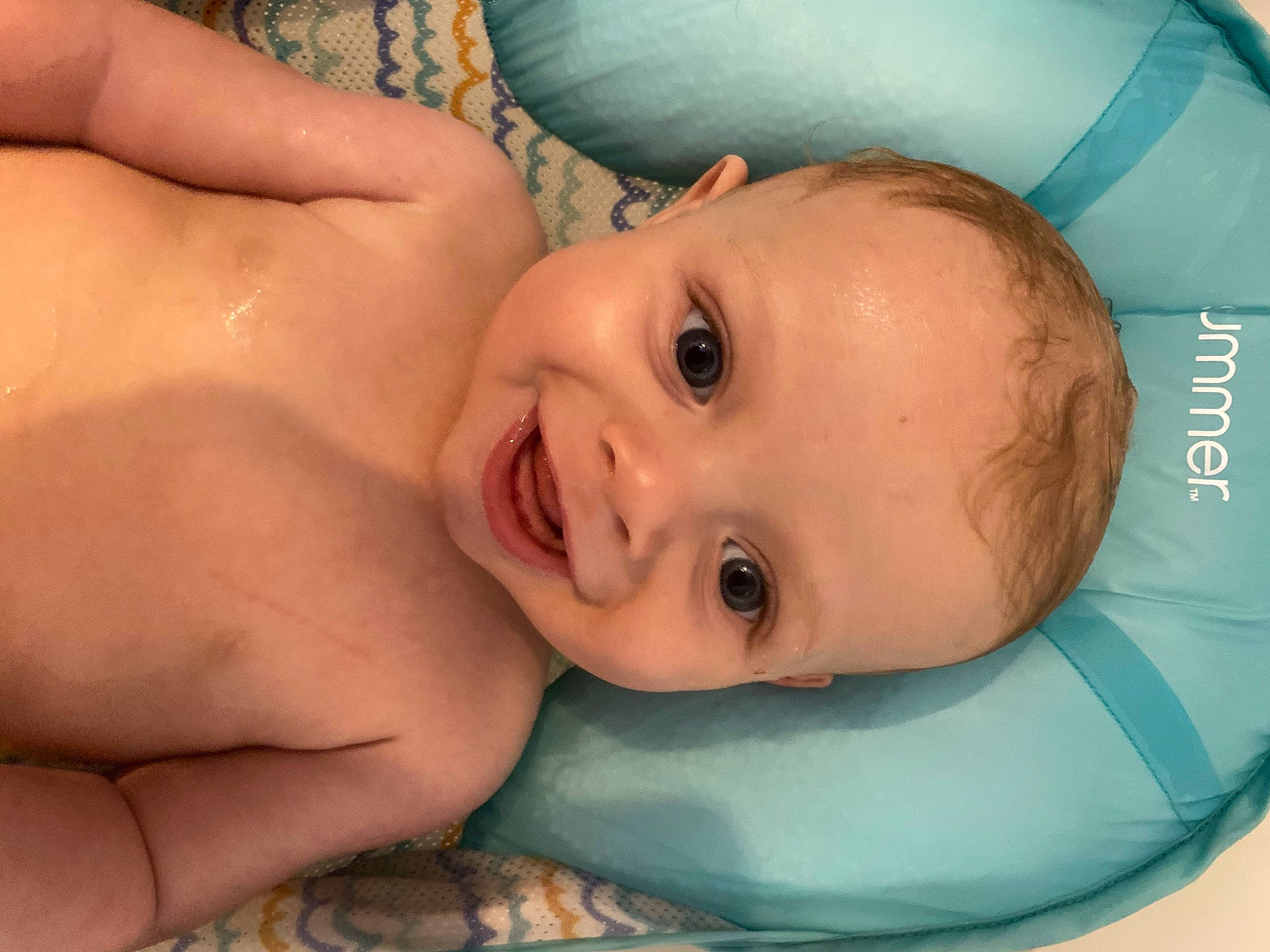 Brysen is registered to the contest to win money with this photo: baby, baby_bathing, baby_products, bathing, blue, cheek, chest, child, eyelash, fun, happy, iris, joy, lip, mouth, nose, person, skin, smile, stomach
