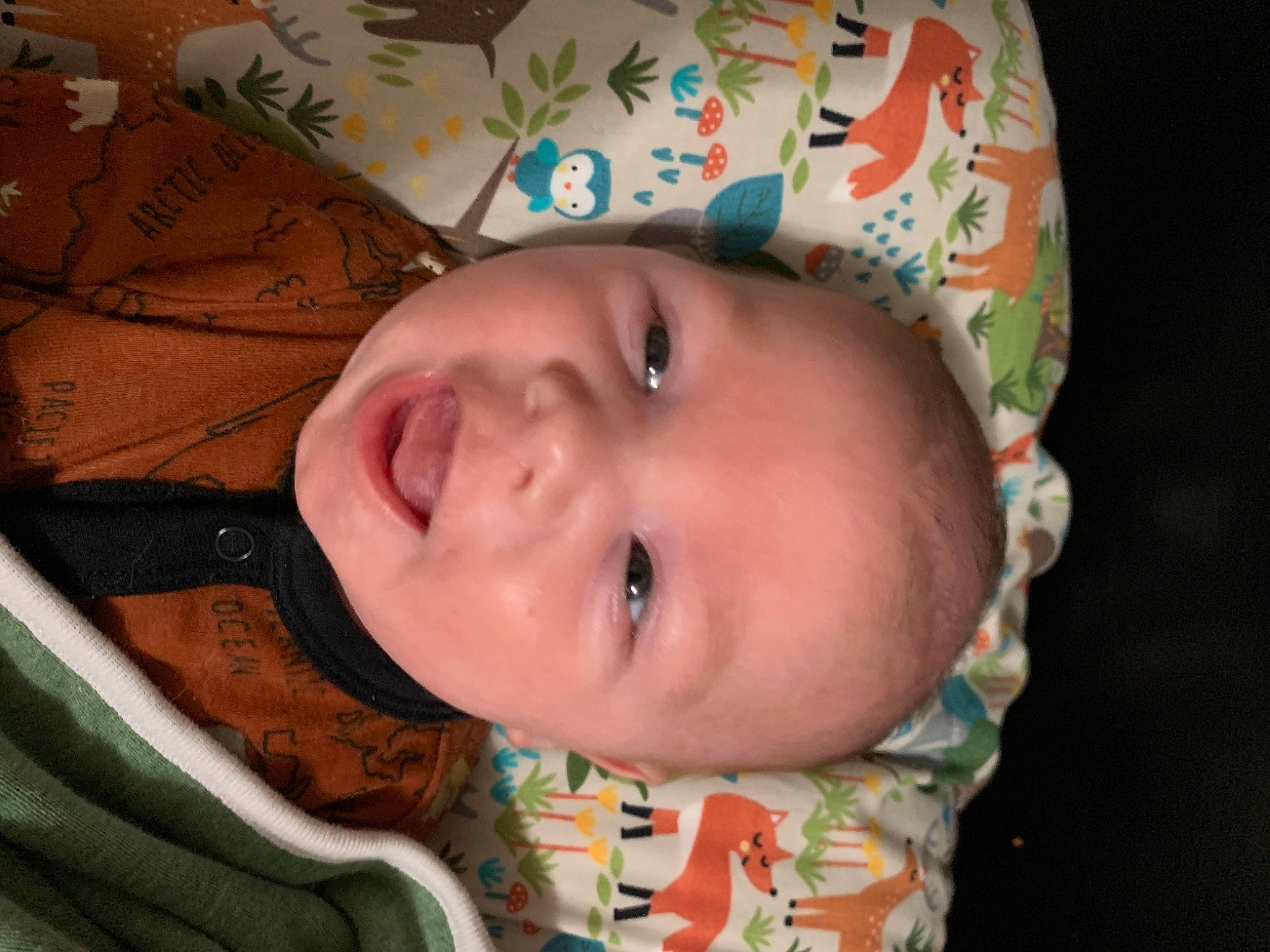Ash joined the competition — help win amazing prizes! baby, baby_toddler_clothing, brown, cheek, chin, eyebrow, eyelash, forehead, happy, headgear, human_body, iris, lip, mouth, nose, pattern, person, sleeve, smile, toddler