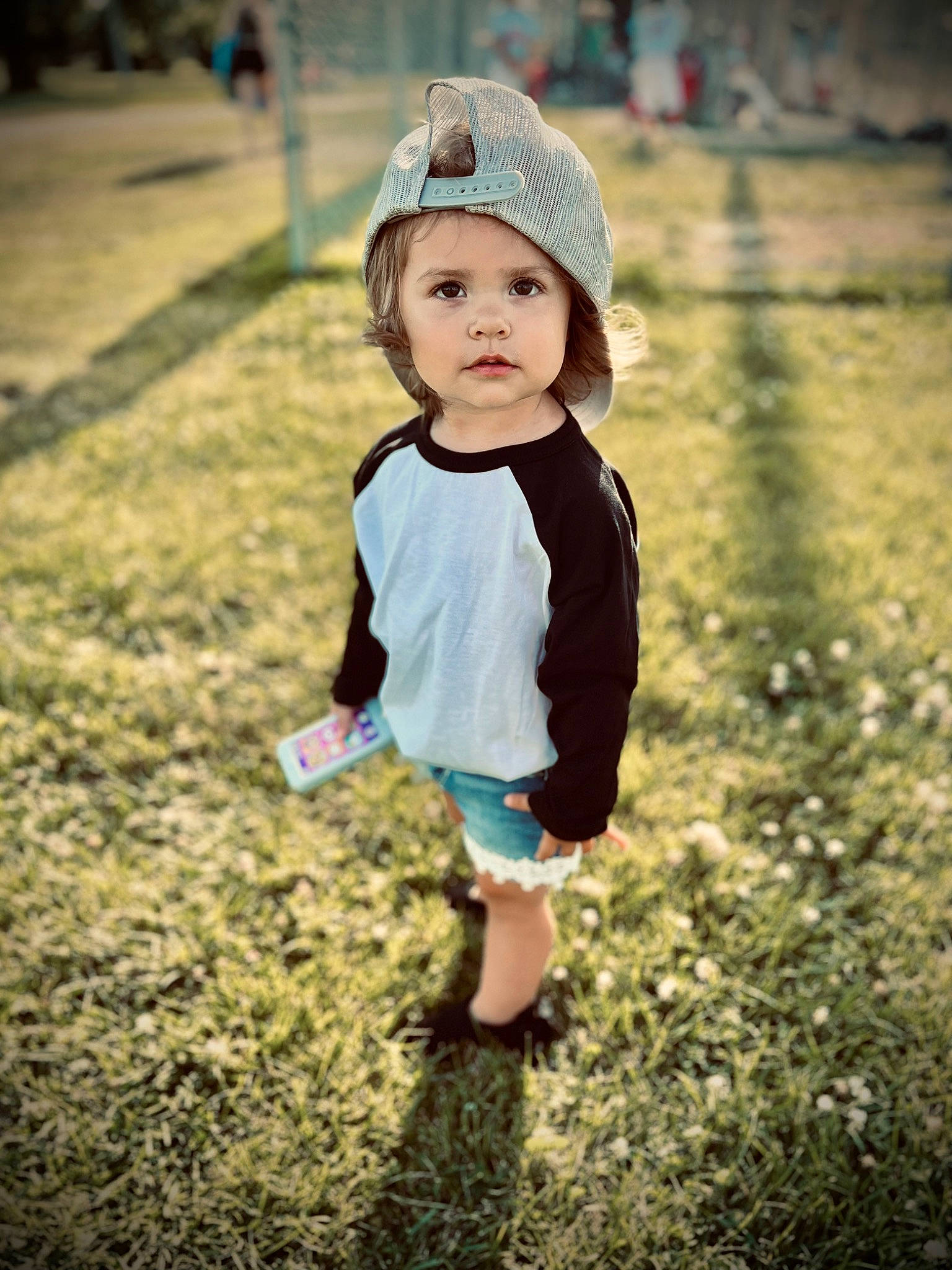 Tilly joined the competition — help win amazing prizes! baby, baby_toddler_clothing, cap, child, cool, eye, face, flash_photography, fun, grass, happy, headwear, landscape, leisure, people_in_nature, person, recreation, sleeve, sun_hat, sunlight