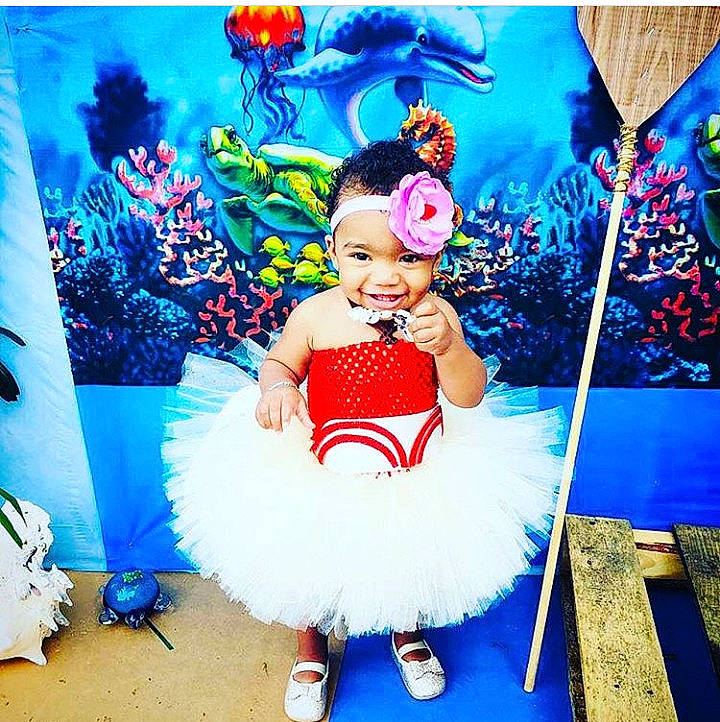 Skai Milliana joined the competition — help win amazing prizes! ballet_tutu, blue, costume, fun, joy, person, product, recreation, toddler