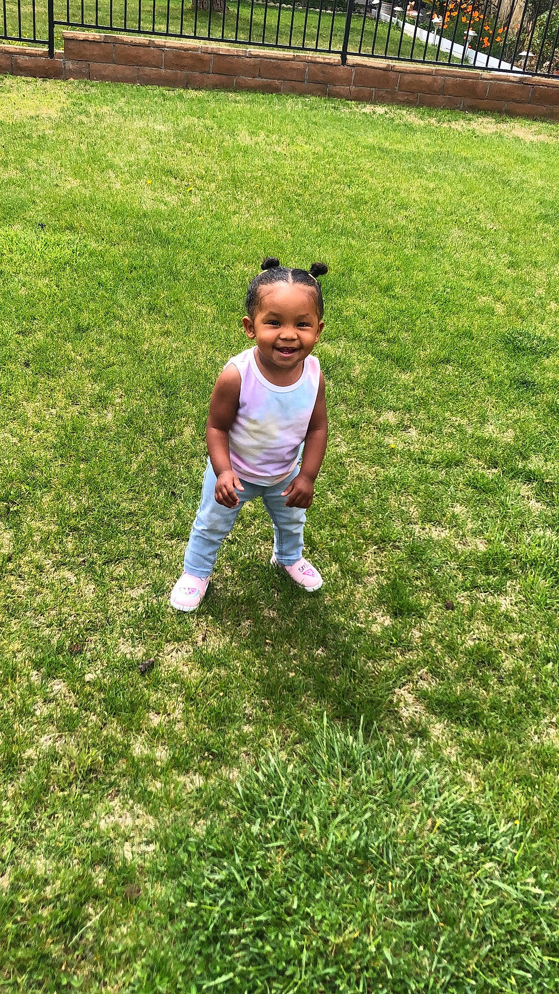 Nylah Bell joined the competition — help win amazing prizes! child, fun, grass, grass_family, joy, lawn, leaf, meadow, person, plant, play, summer, toddler, vacation, walking, yard