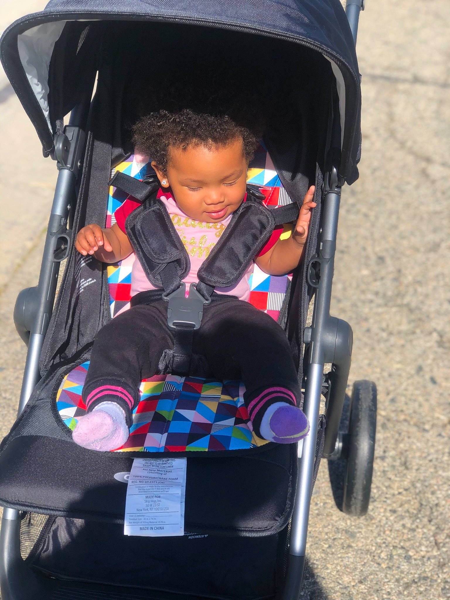 Nylah Bell is registered to the contest to win money with this photo: baby_carriage, baby_products, child, person, product, smile, toddler, vacation, vehicle