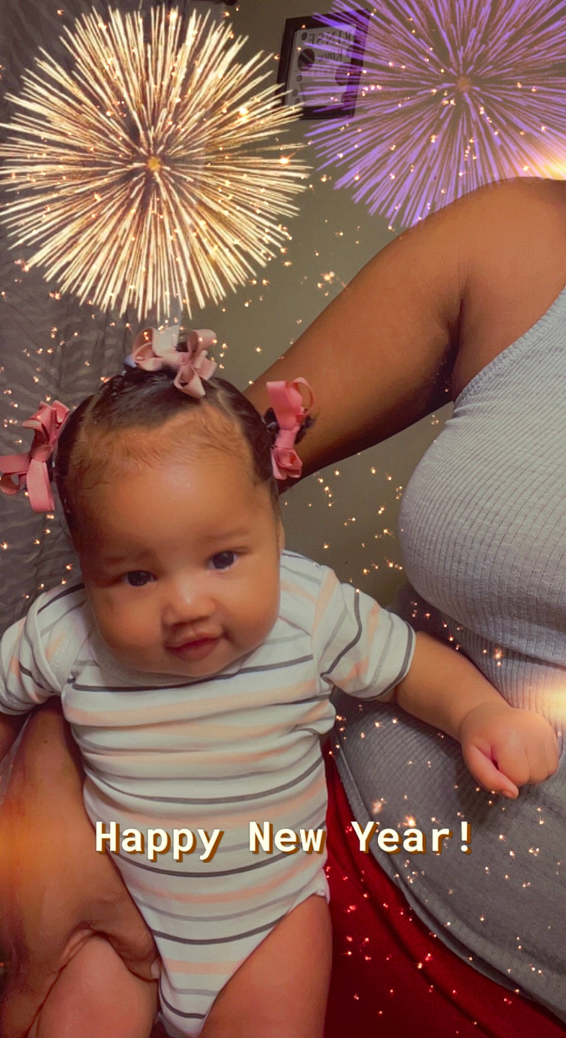 Brooklynn is registered to the contest to win money with this photo: baby, baby_toddler_clothing, beauty, event, eye, finger, fireworks, fun, gesture, hairstyle, hand, happy, light, party_supply, people, person, photograph, pink, skin, snapshot