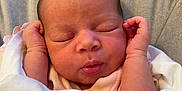 Kaira-Marcia joined the competition — help win amazing prizes! baby, blanket, child, closeup, cozy, cute, face, hands, head, indoors, infant, newborn, peaceful, person, resting, skin, sleeping, soft, toddler, wrapped