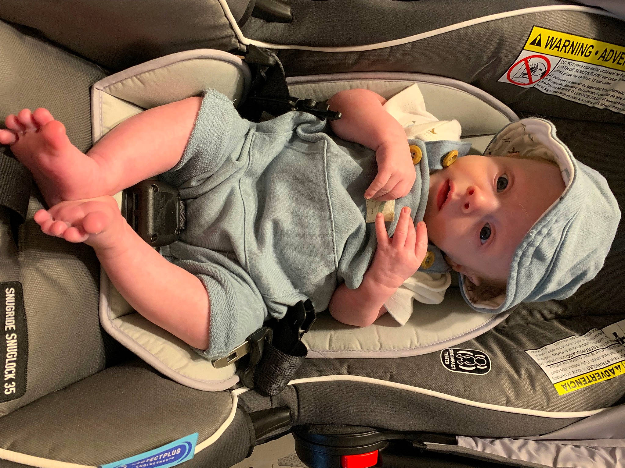 Franklin joined the competition — help win amazing prizes! auto_part, automotive_design, baby, baby_carriage, baby_in_car_seat, baby_products, baby_safety, baby_toddler_clothing, car_seat, child, comfort, family_car, headwear, human_leg, knee, luxury_vehicle, motor_vehicle, person, sitting, surprise