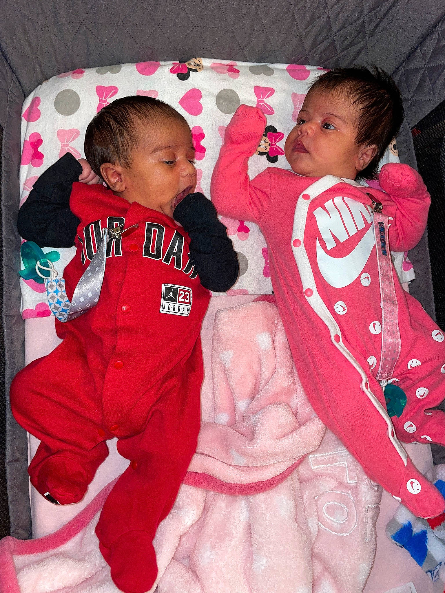 Jalen joined the competition — help win amazing prizes! baby, baby_toddler_clothing, child, cool, facial_expression, gesture, hairstyle, happy, head, magenta, mammal, outerwear, people, person, pink, red, skin, sleeve, t_shirt, textile