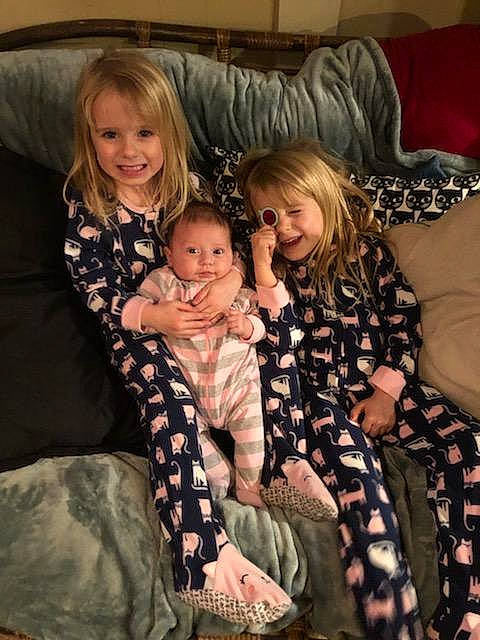 Vivienne joined the competition — help win amazing prizes! child, daughter, family, joy, lap, pajamas, people, person, sibling, sitting, smile, toddler