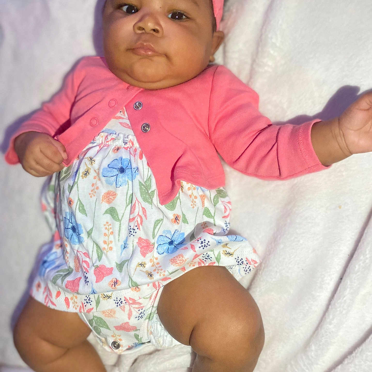 Lyric joined the competition — help win amazing prizes! baby, bed, bodypart, cap, clothing, diaper, face, finger, furniture, hand, happy, hat, head, newborn, person, photography, portrait, shorts, sitting, smile