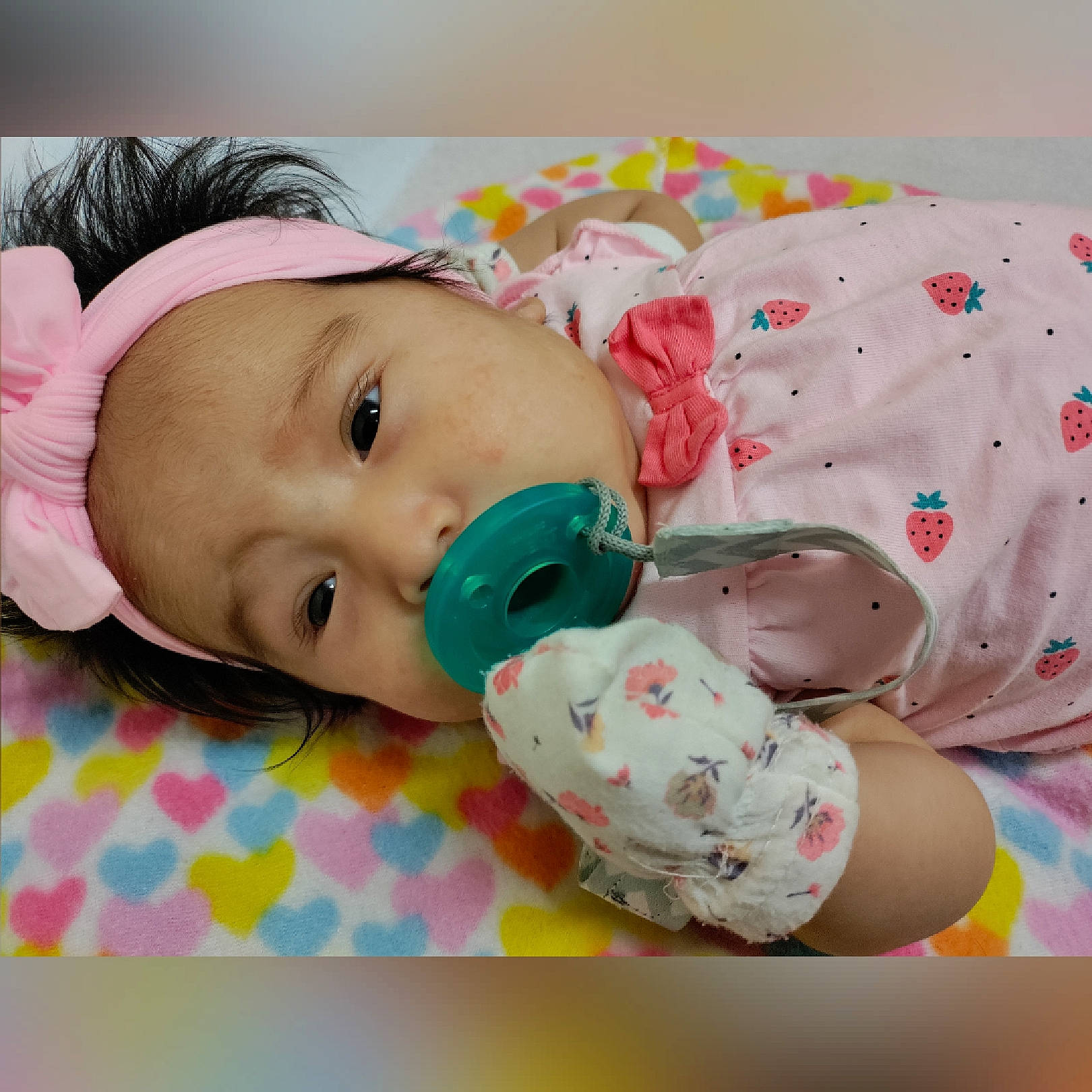 Rosanette joined the competition — help win amazing prizes! baby, baby_products, baby_sleeping, baby_toddler_clothing, cheek, child, comfort, eyelash, face, happy, linens, pattern, person, pink, room, skin, sleeve, textile, toddler