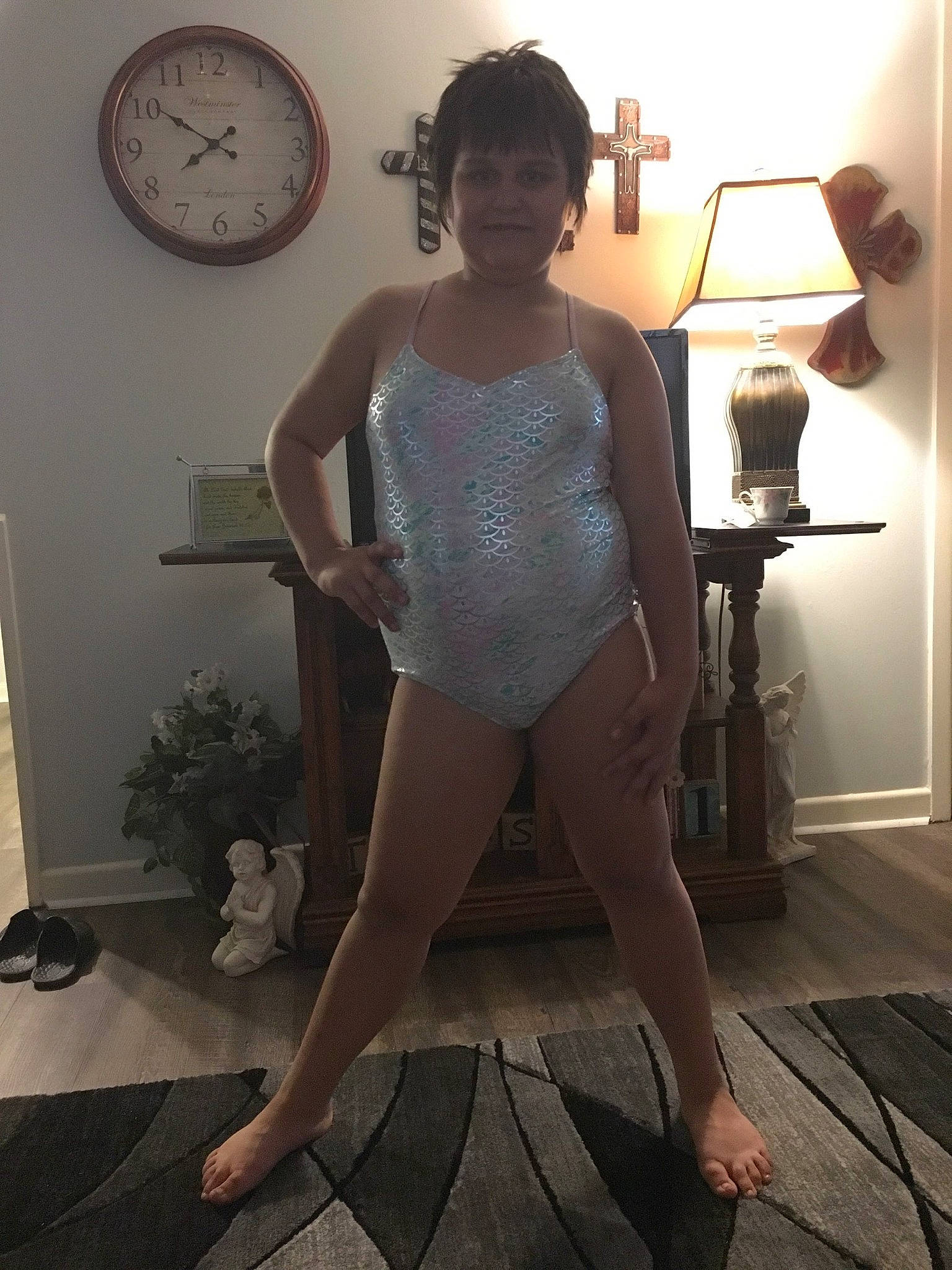 Abbigail joined the competition — help win amazing prizes! arm, clothing, foot, human_body, human_leg, joint, joy, leg, leotard, person, room, shoe, shoulder, sportswear, thigh