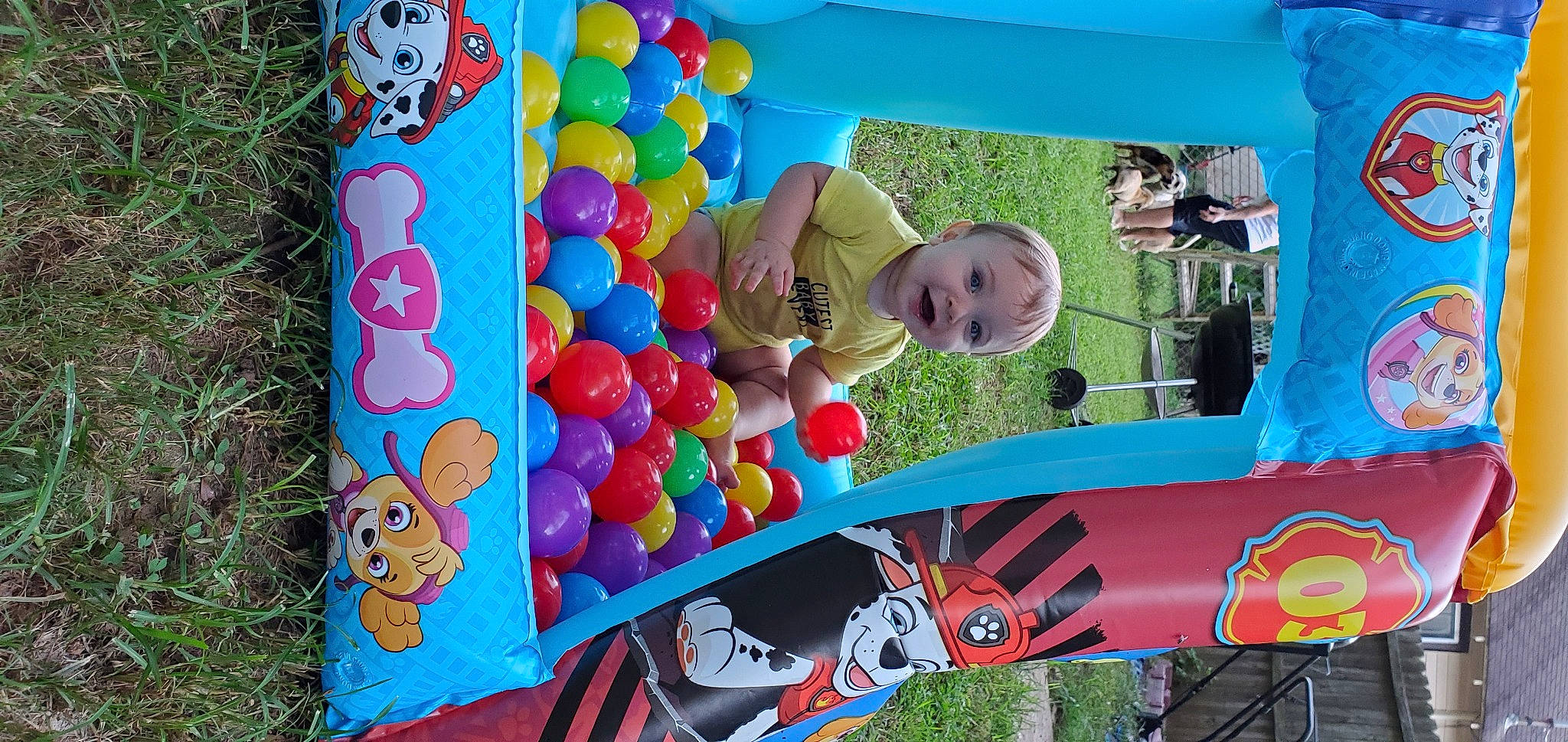 Carsyn is registered to the contest to win money with this photo: adaptation, animation, balloon, child, fun, games, leisure, party, person, play, recreation, toddler, toy, vacation