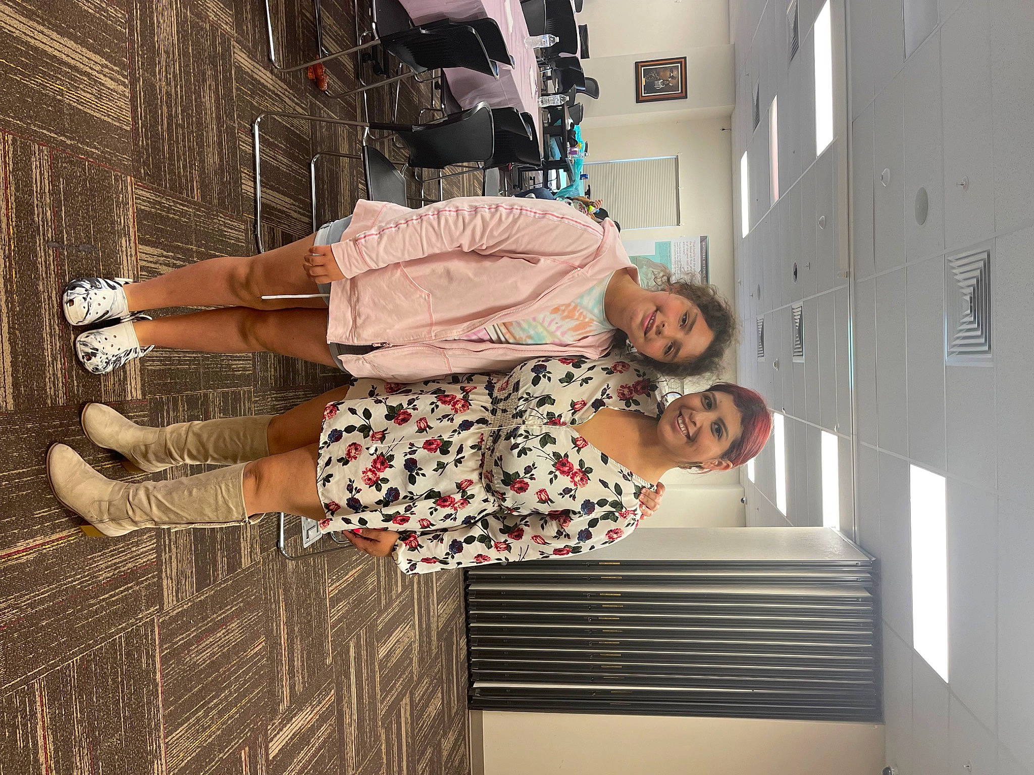 Isabelle joined the competition — help win amazing prizes! cocktail_dress, day_dress, dress, eyewear, fashion_design, flooring, fun, human_leg, interior_design, joy, pattern, person, room, smile, stairs, t_shirt, thigh, vintage_clothing, visual_arts, waist