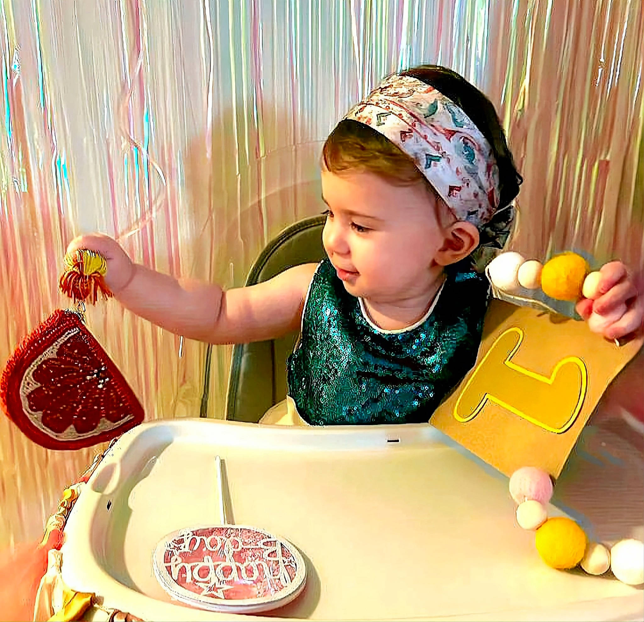 Ella joined the competition — help win amazing prizes! baby, baby_playing_with_toys, baby_toddler_clothing, child, event, fun, happy, leisure, party_supply, person, photograph, plate, play, recreation, room, sitting, sweetness, table, tableware, toddler