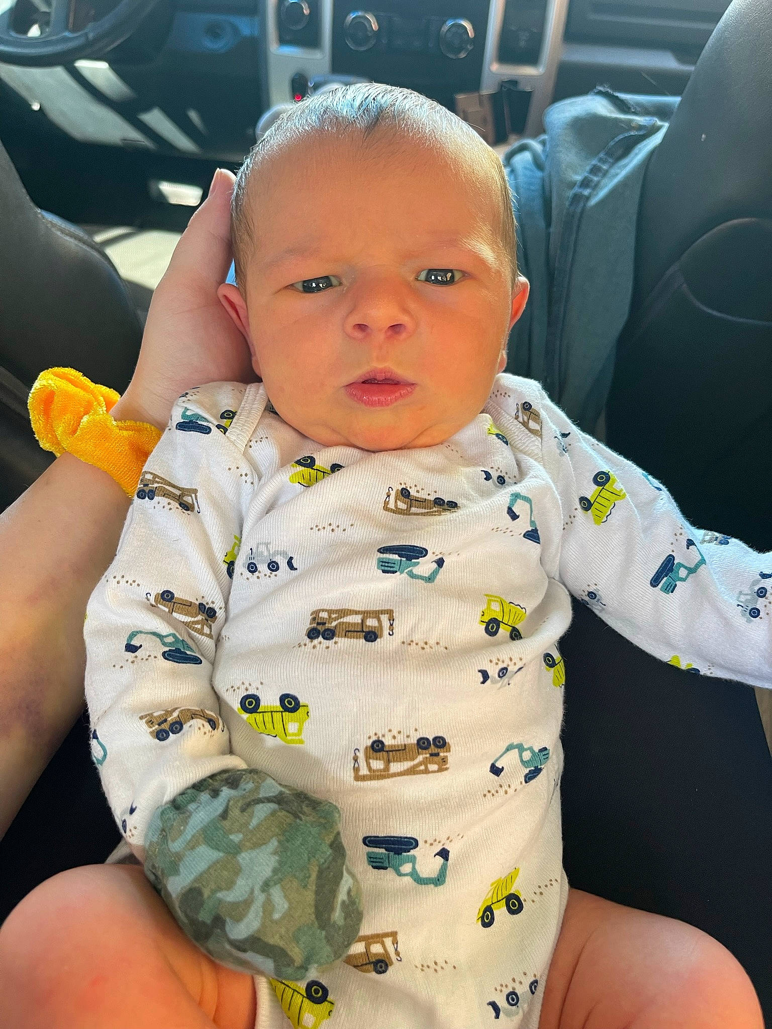 Kayce joined the competition — help win amazing prizes! baby, baby_products, baby_toddler_clothing, car_seat, cheek, chest, child, comfort, family_car, fun, gesture, happy, nose, person, sitting, skin, sleeve, thumb, toddler, vehicle_door