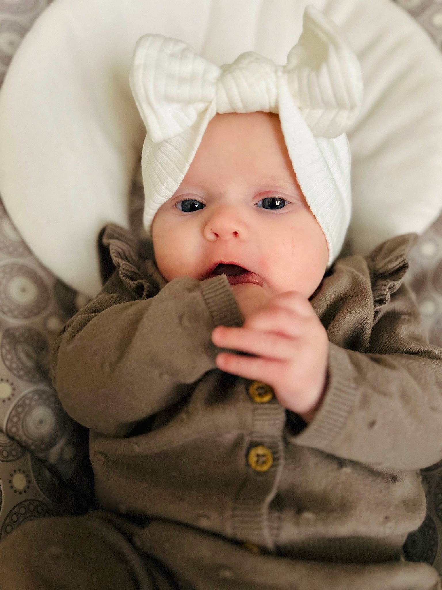 Brynleigh joined the competition — help win amazing prizes! baby, baby_toddler_clothing, cap, cheek, child, chin, comfort, eye, eyebrow, eyelash, flash_photography, gesture, happy, head, headwear, lip, mouth, nose, person, skin