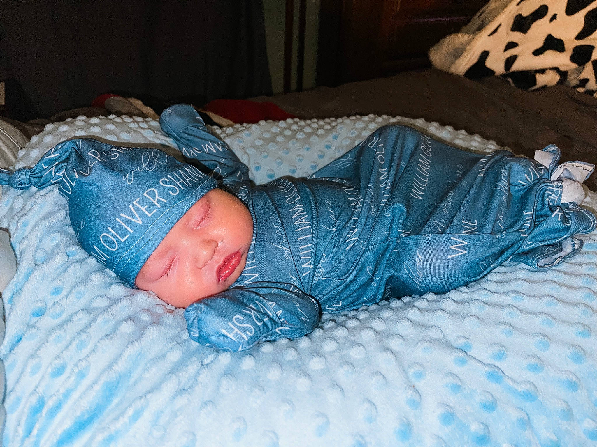 William Oliver Shane joined the competition — help win amazing prizes! baby, baby_products, baby_sleeping, baby_toddler_clothing, bedding, bedtime, child, comfort, electric_blue, hat, headwear, human_body, linens, nap, person, room, sitting, sleep, sleeve, toddler
