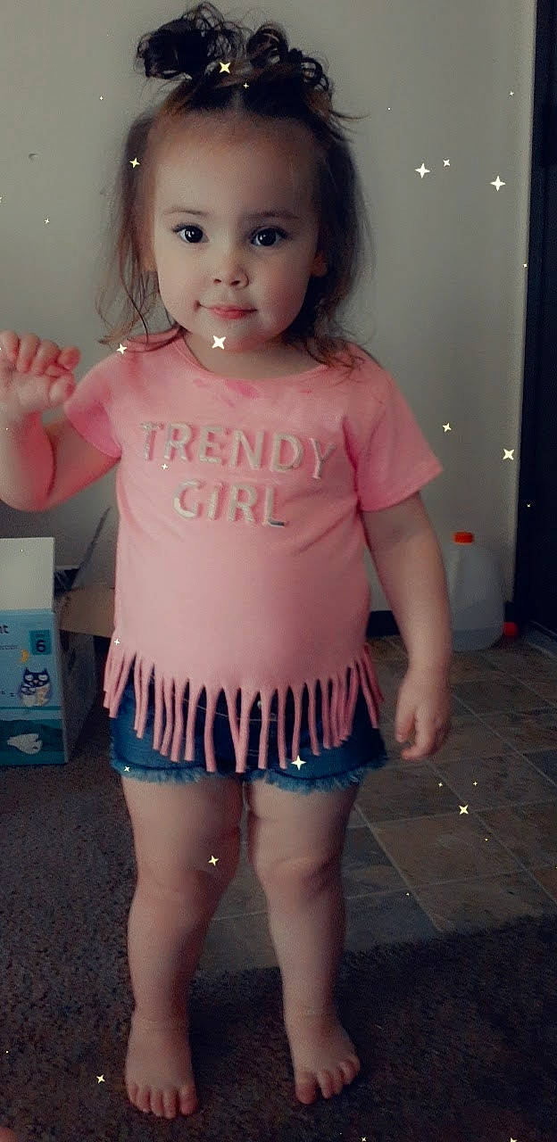 Izabella joined the competition — help win amazing prizes! baby_toddler_clothing, eyelash, face, hair, hairstyle, happy, iris, joint, neck, person, pink, shorts, shoulder, skin, sleeve, standing, t_shirt, thigh, toddler, waist