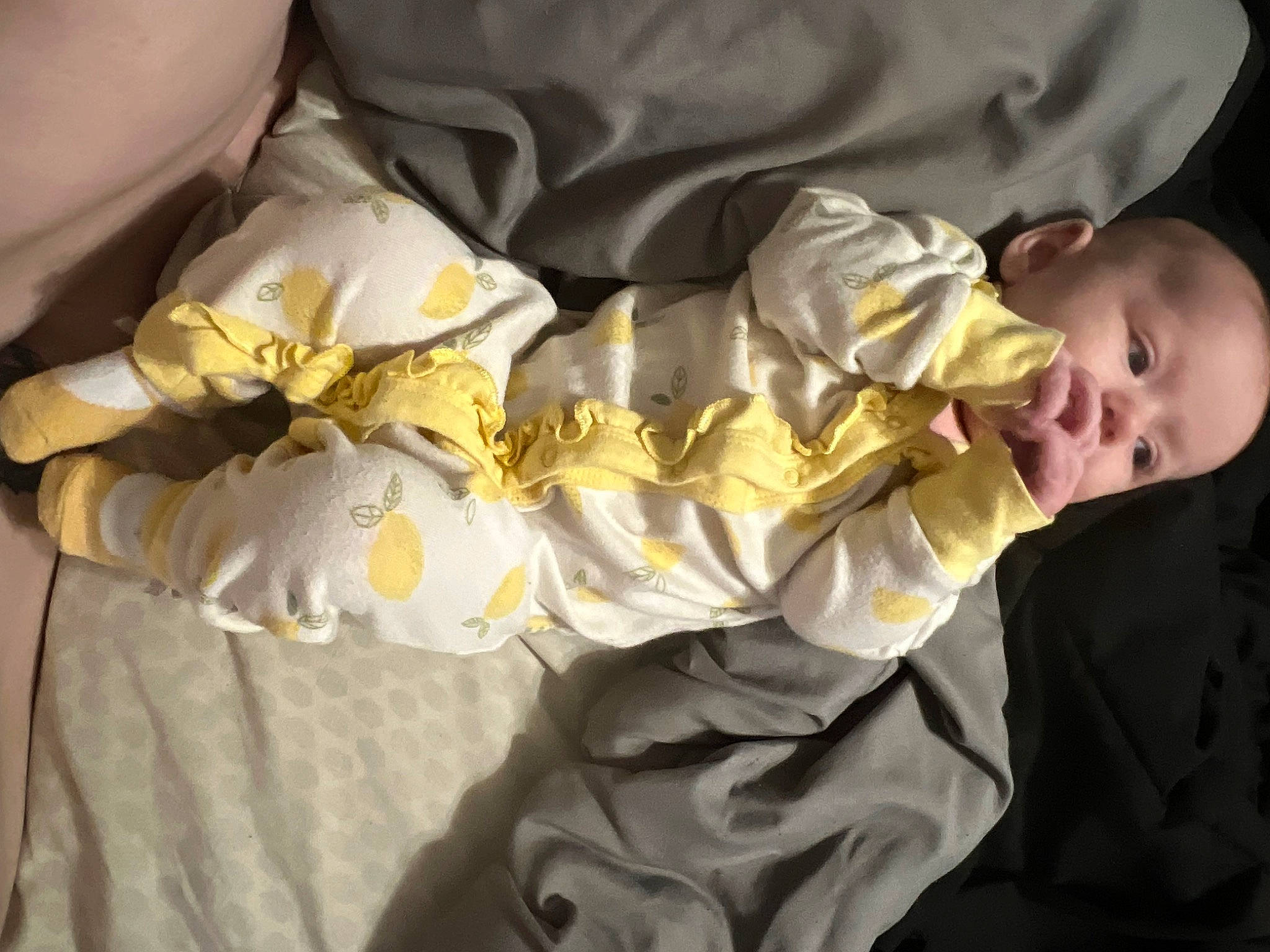 Novalee joined the competition — help win amazing prizes! baby, baby_products, baby_toddler_clothing, bedding, child, comfort, gesture, linens, nap, person, room, sleep, sleeve, toddler