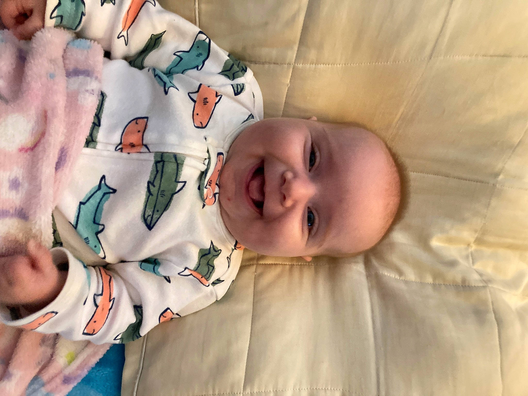 Kaliah joined the competition — help win amazing prizes! baby, baby_products, baby_safety, baby_sleeping, baby_toddler_clothing, cheek, child, comfort, facial_expression, happy, head, human_body, joy, linens, mouth, pattern, person, room, skin, sleeve