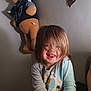 Aliveah joined the competition — help win amazing prizes! child, smiling, pajamas, hair, plush_toy, bear, wall, poster, holiday, indoor, cute, happy, person, face, young_child, cozy, casual, toy, decor, room