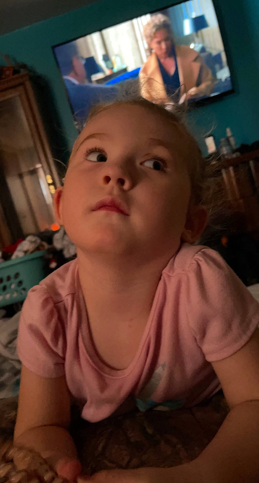 Meredith joined the competition — help win amazing prizes! baby, cheek, chin, cool, ear, eyelash, facial_expression, forehead, fun, happy, human, iris, jaw, lip, mouth, nose, person, skin, t_shirt, temple