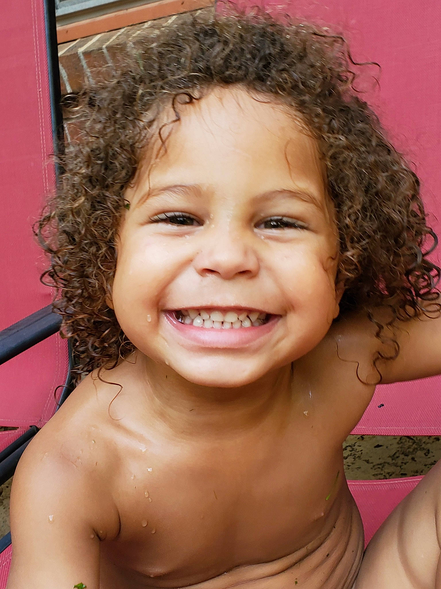 King joined the competition — help win amazing prizes! beauty, cheek, child, chin, eyebrow, face, facial_expression, forehead, fun, hair, hairstyle, head, joy, lip, mouth, nose, person, pink, skin, smile