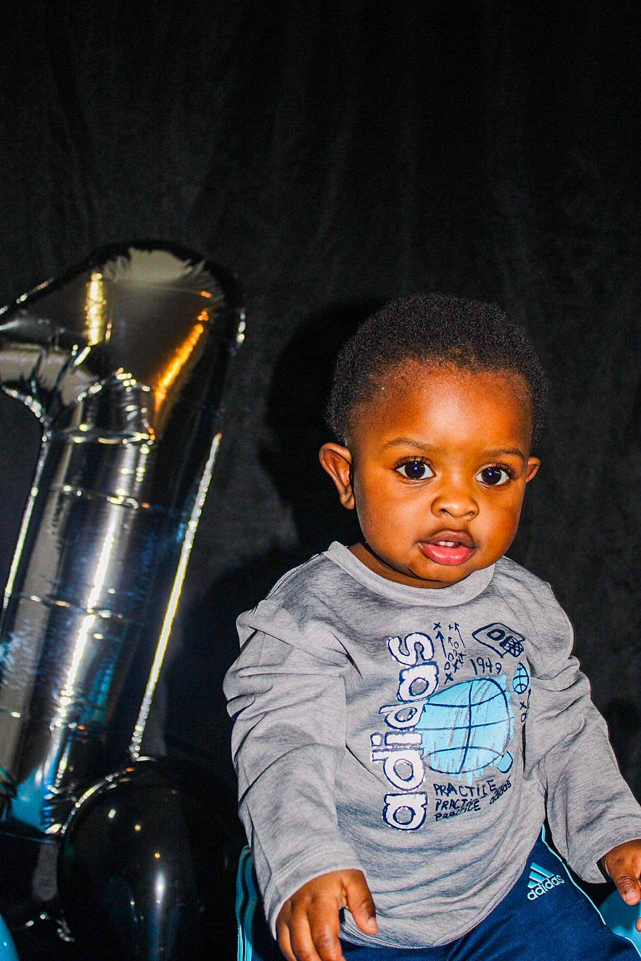 Jamylen Holloman joined the competition — help win amazing prizes! afro, audio_equipment, automotive_lighting, baby_toddler_clothing, brass_instrument, child, drinkware, electric_blue, flash_photography, fun, glass, happy, microphone_stand, music, musician, person, sitting, sleeve, t_shirt, toddler