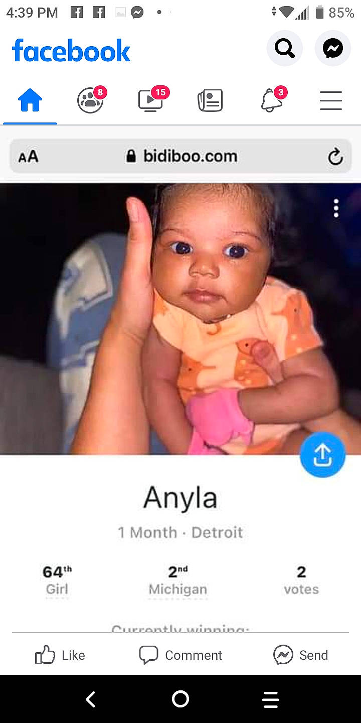 Anyla is registered to the contest to win money with this photo: cheek, child, communication_device, eyelash, facial_expression, finger, font, gesture, happy, magenta, material_property, mouth, nail, nose, person, photograph, product, screenshot, skin, thumb