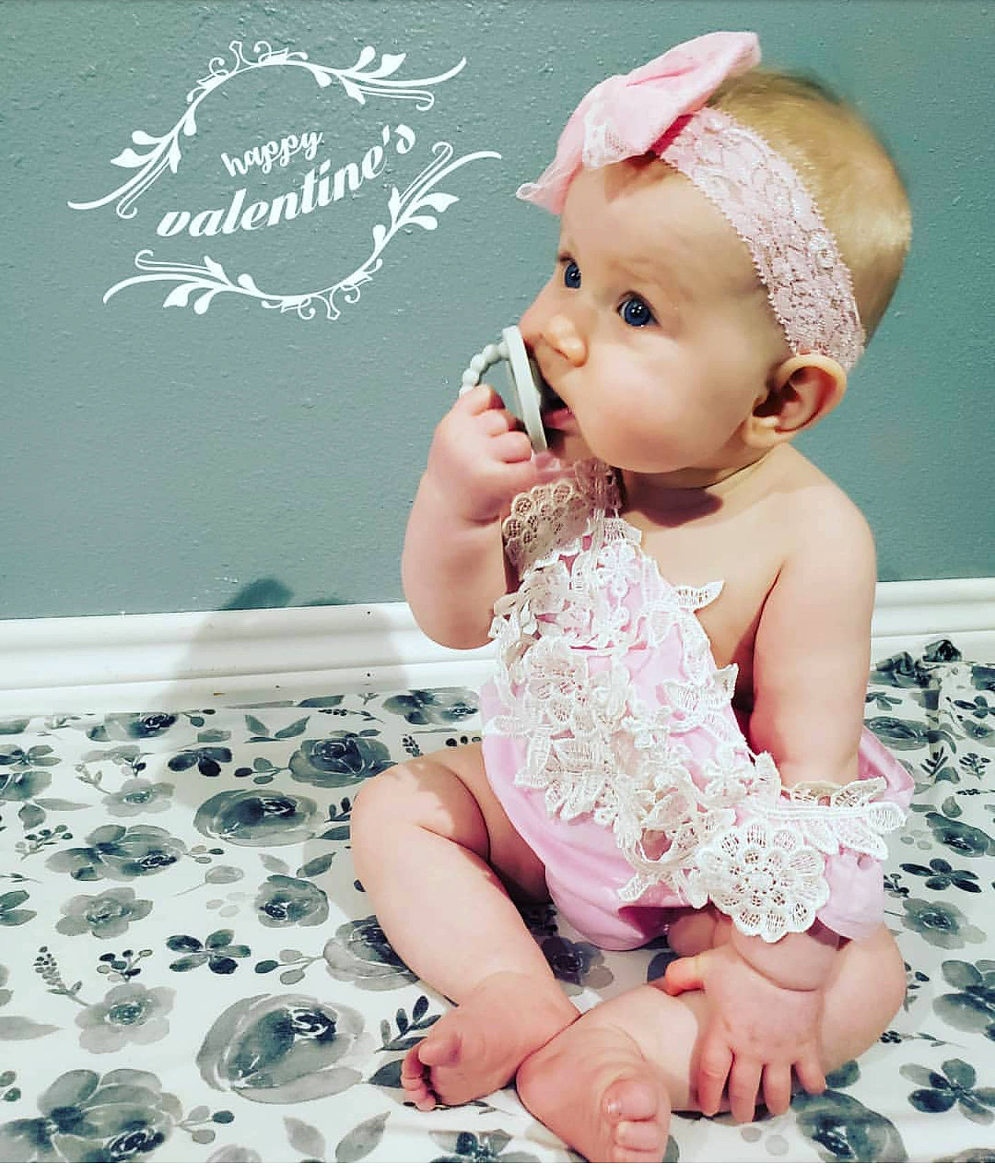 Briley joined the competition — help win amazing prizes! baby, baby_toddler_clothing, child, design, dress, ear, fashion_accessory, fur, hair_accessory, headband, headgear, headpiece, headwear, lace, person, photography, pink, plant, product, sitting