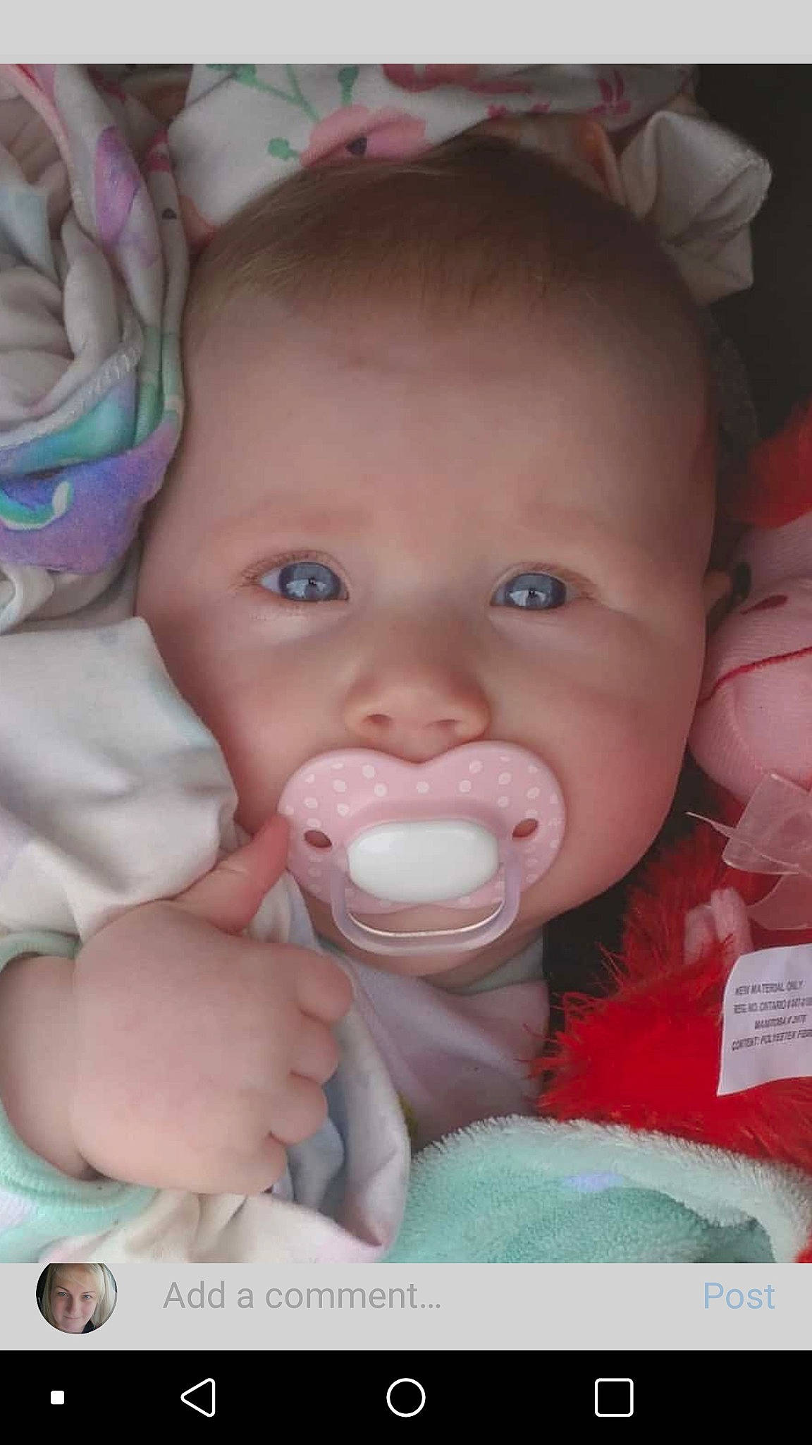 Briley is registered to the contest to win money with this photo: baby, baby_making_funny_faces, baby_products, blurred, cheek, child, eye, face, facial_expression, lip, mouth, nose, person, product, skin, smile, toddler