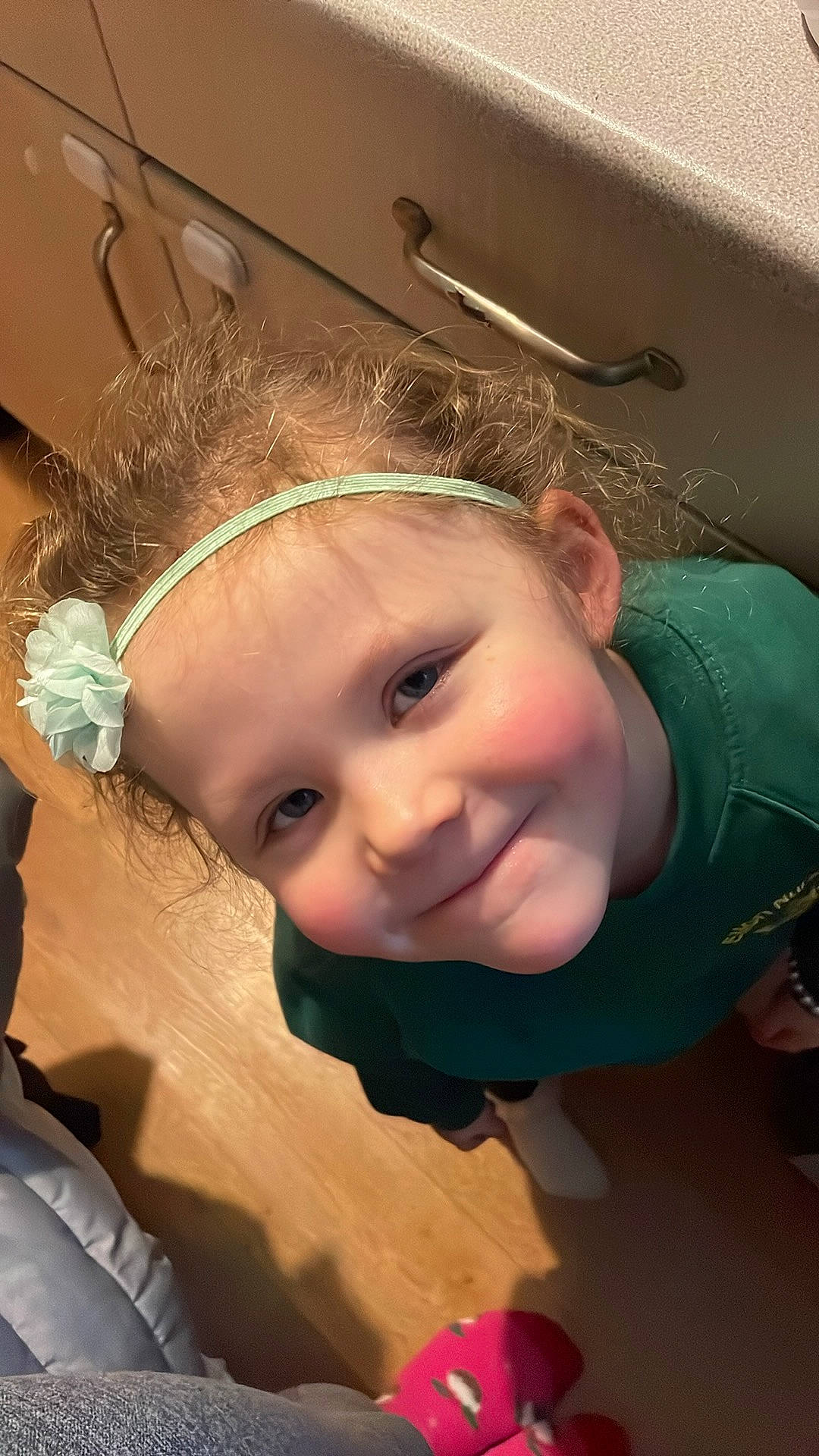 Brooklyn is registered to the contest to win money with this photo: baby, baby_toddler_clothing, cheek, chin, eye, eyebrow, eyelash, facial_expression, flash_photography, fun, happy, head, headband, headgear, headpiece, joy, nose, person, skin, smile