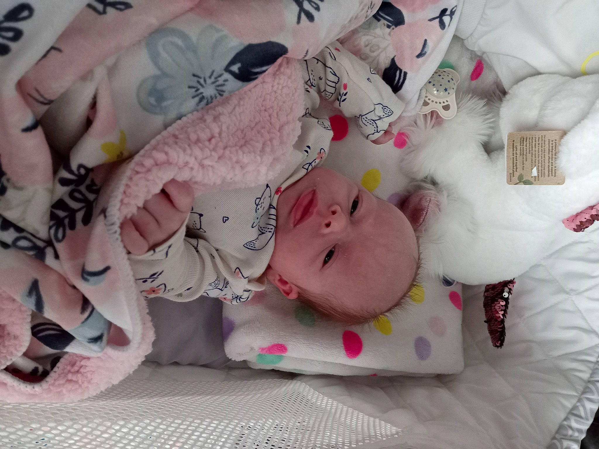 Mari'Lynn joined the competition — help win amazing prizes! baby_products, baby_toddler_clothing, carmine, child, fashion_accessory, font, foot, linens, nail, pattern, person, pink, room, skin, sleeve, toy, visual_arts