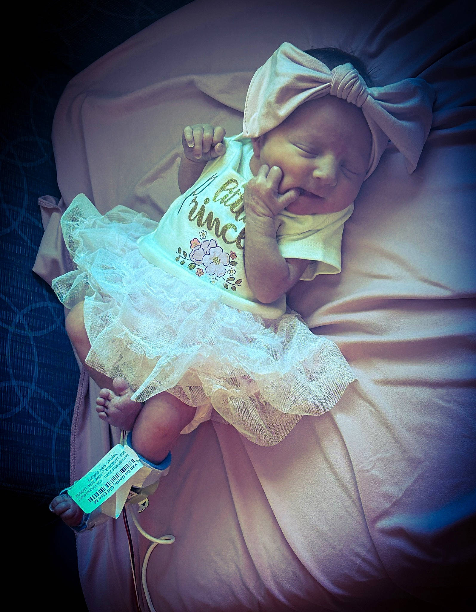 Madison is registered to the contest to win money with this photo: child, cloud, comfort, cool, darkness, dress, entertainment, event, fashion_accessory, fashion_design, flash_photography, flesh, hand, happy, headpiece, linens, magenta, person, pink, purple