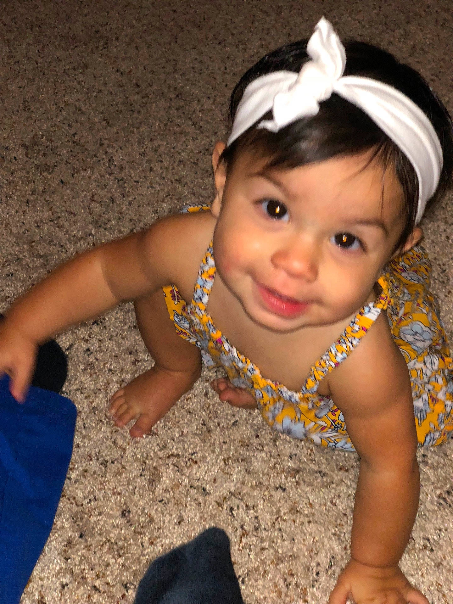 Brynlea joined the competition — help win amazing prizes! abdomen, black_hair, child, eye, fun, girl, hair_accessory, happiness, headgear, headwear, person, skin, smile, toddler