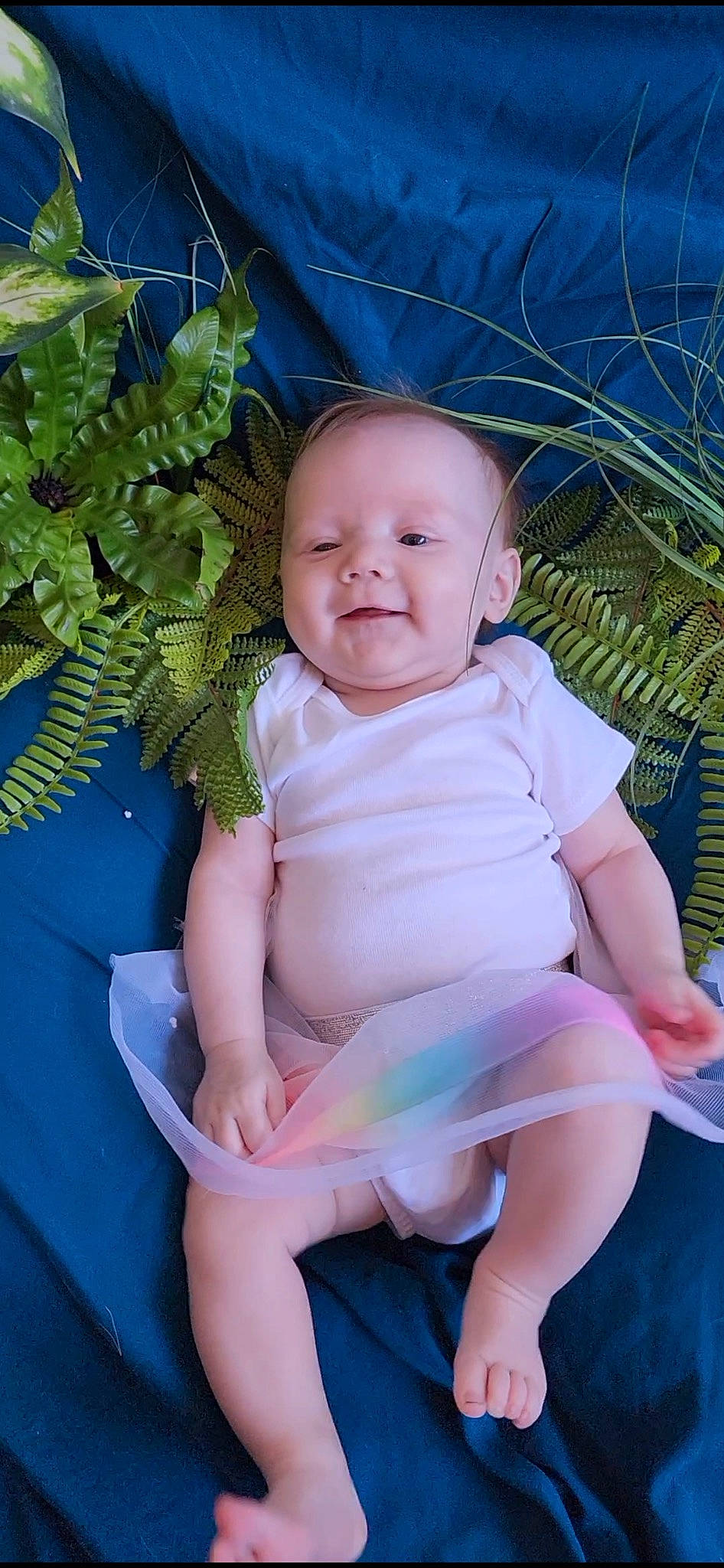 Ayla is registered to the contest to win money with this photo: baby, baby_toddler_clothing, chair, child, electric_blue, foot, fun, grass, happy, human_body, human_leg, iris, leisure, people_in_nature, person, plant, sitting, skin, smile, thigh