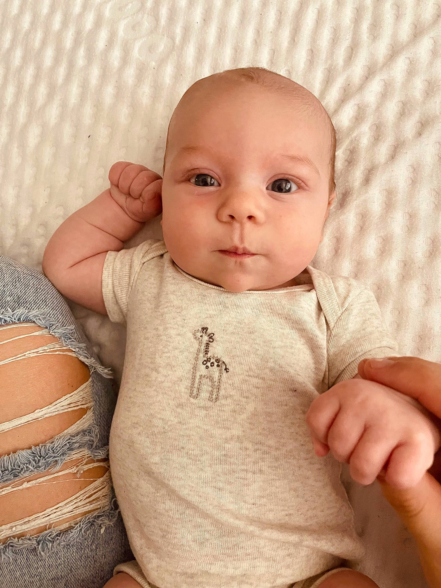 Cedar joined the competition — help win amazing prizes! baby, baby_toddler_clothing, cheek, chin, collar, comfort, eye, eyebrow, gesture, hand, happy, iris, lip, mouth, neck, nose, person, pink, skin, sleeve