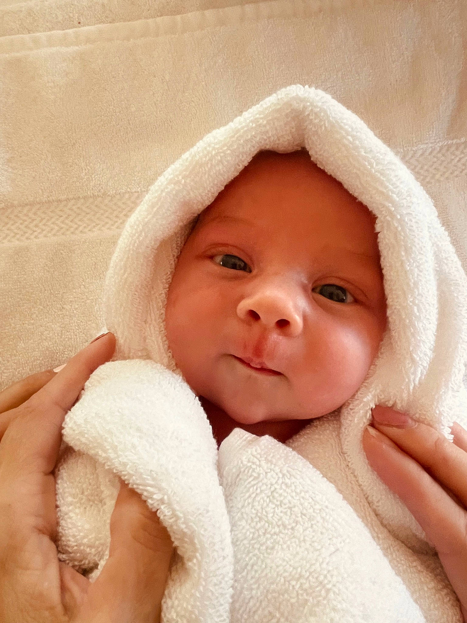 Cedar is registered to the contest to win money with this photo: baby, baby_sleeping, baby_toddler_clothing, cheek, chin, comfort, eye, eyebrow, face, finger, gesture, hand, headgear, headwear, human_body, iris, lip, nose, person, skin