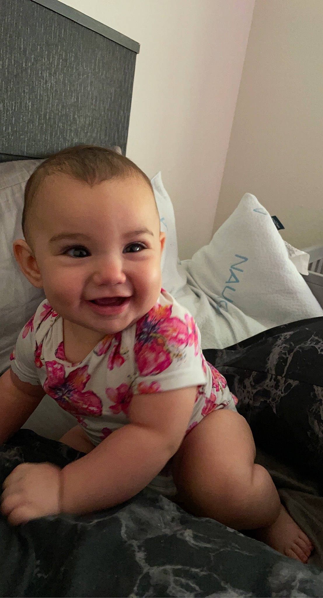 Aqua joined the competition — help win amazing prizes! baby, baby_toddler_clothing, cheek, child, comfort, eye, face, finger, flooring, hair, happy, head, human_body, iris, joy, person, sitting, skin, sleeve, smile