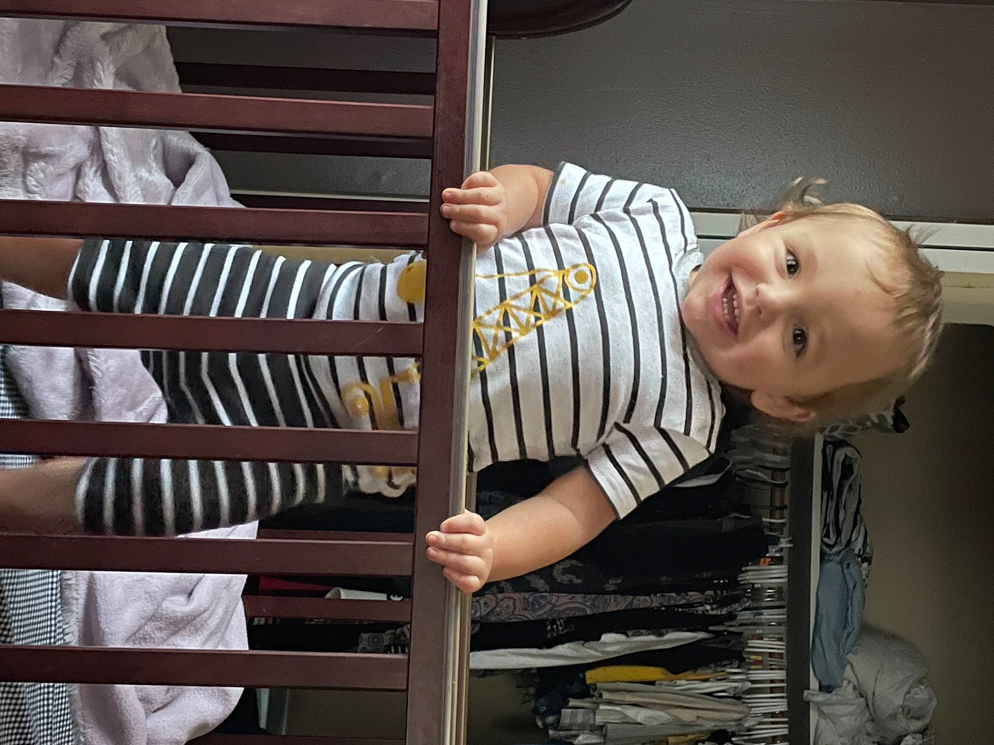Maverick joined the competition — help win amazing prizes! arm, baby, baby_products, baby_safety, baby_toddler_clothing, bookcase, child, comfort, hand, happy, joy, person, product, room, shelf, shelving, sitting, sleeve, smile, t_shirt