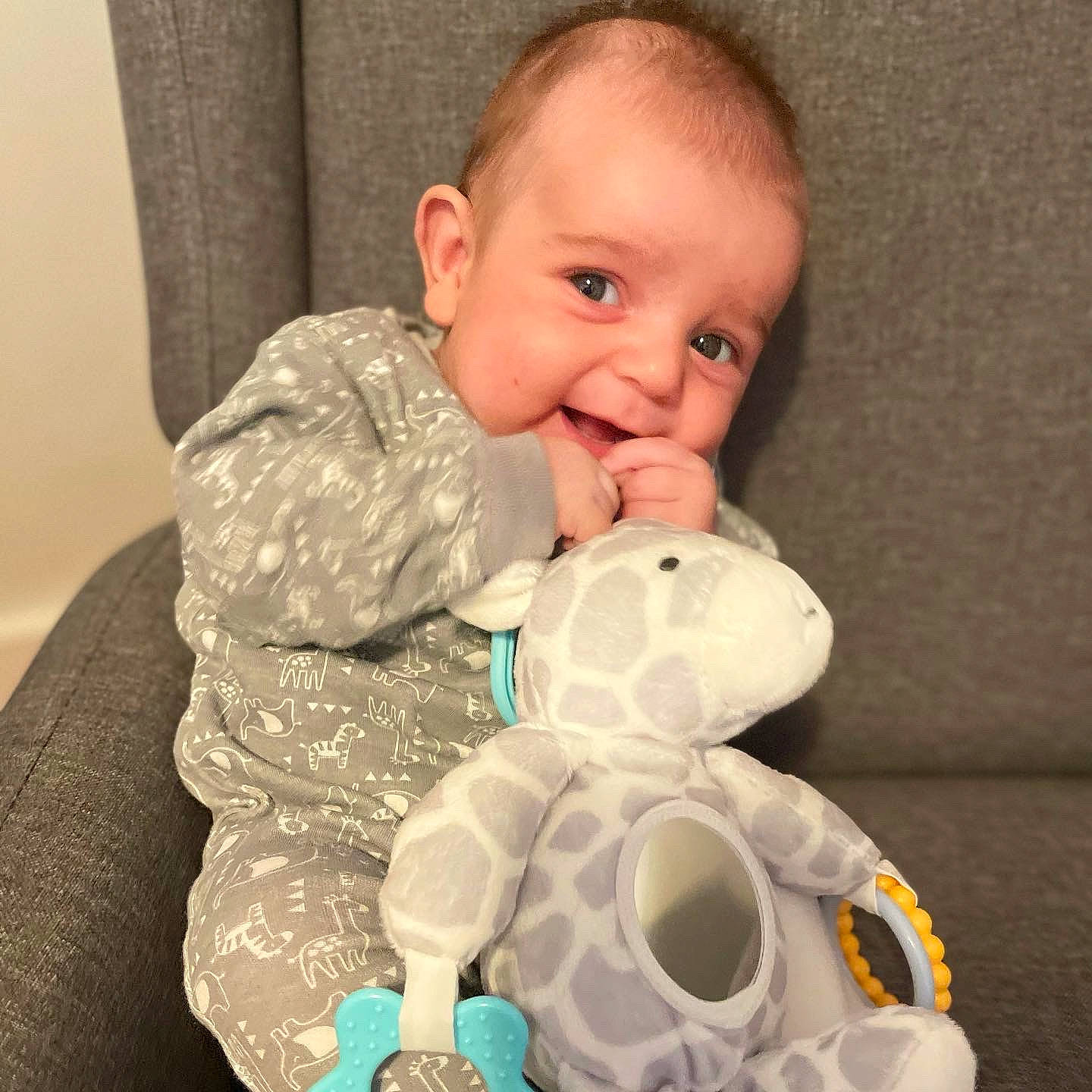 Antonio joined the competition — help win amazing prizes! arm, baby, baby_products, baby_sleeping, baby_toddler_clothing, cheek, child, comfort, ear, face, fun, happy, head, human_body, linens, nose, person, sitting, sleeve, toddler