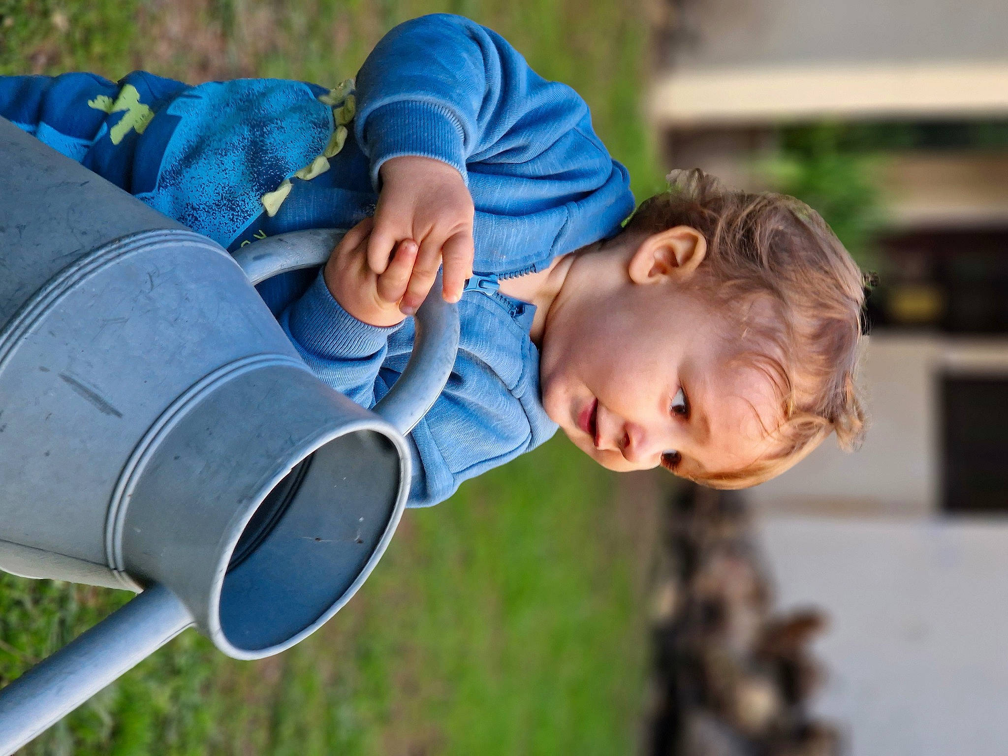Amaro participe au concours pour gagner de l'argent avec cette photo : baby, baby_toddler_clothing, child, electric_blue, fun, grass, happy, leisure, people, people_in_nature, person, photograph, plant, play, portrait_photography, recreation, sitting, street_light, toddler, tree