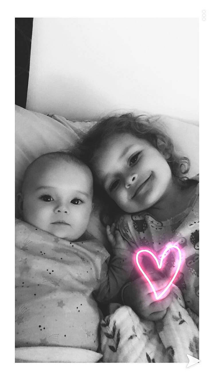 Lakelyn joined the competition — help win amazing prizes! baby, black_and_white, child, family, happy, joy, love, monochrome_photography, people, person, photograph, photography, selfie, sibling, smile, snapshot, stock_photography, style, toddler