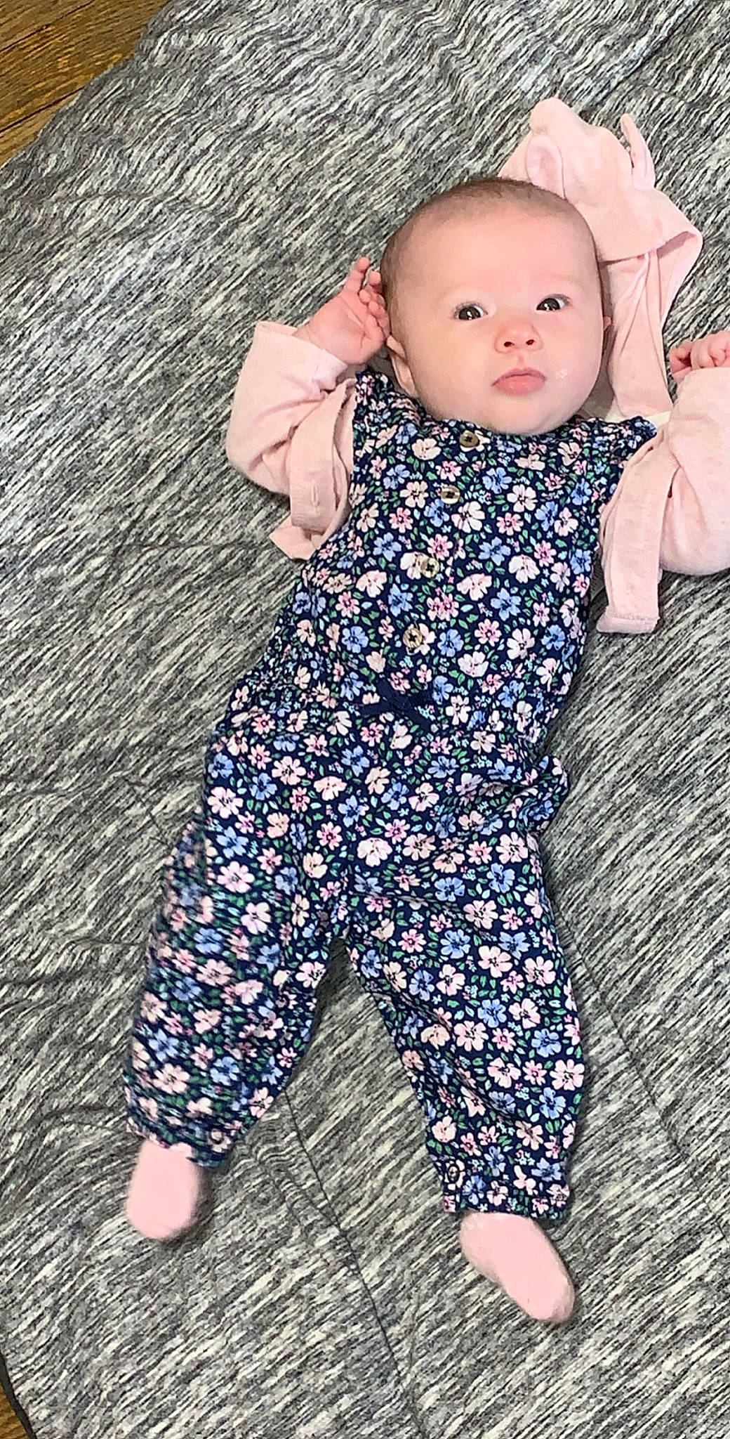 Presleigh is registered to the contest to win money with this photo: baby, baby_products, baby_toddler_clothing, child, clothing, design, outerwear, overall, pattern, person, product, sleeve, toddler