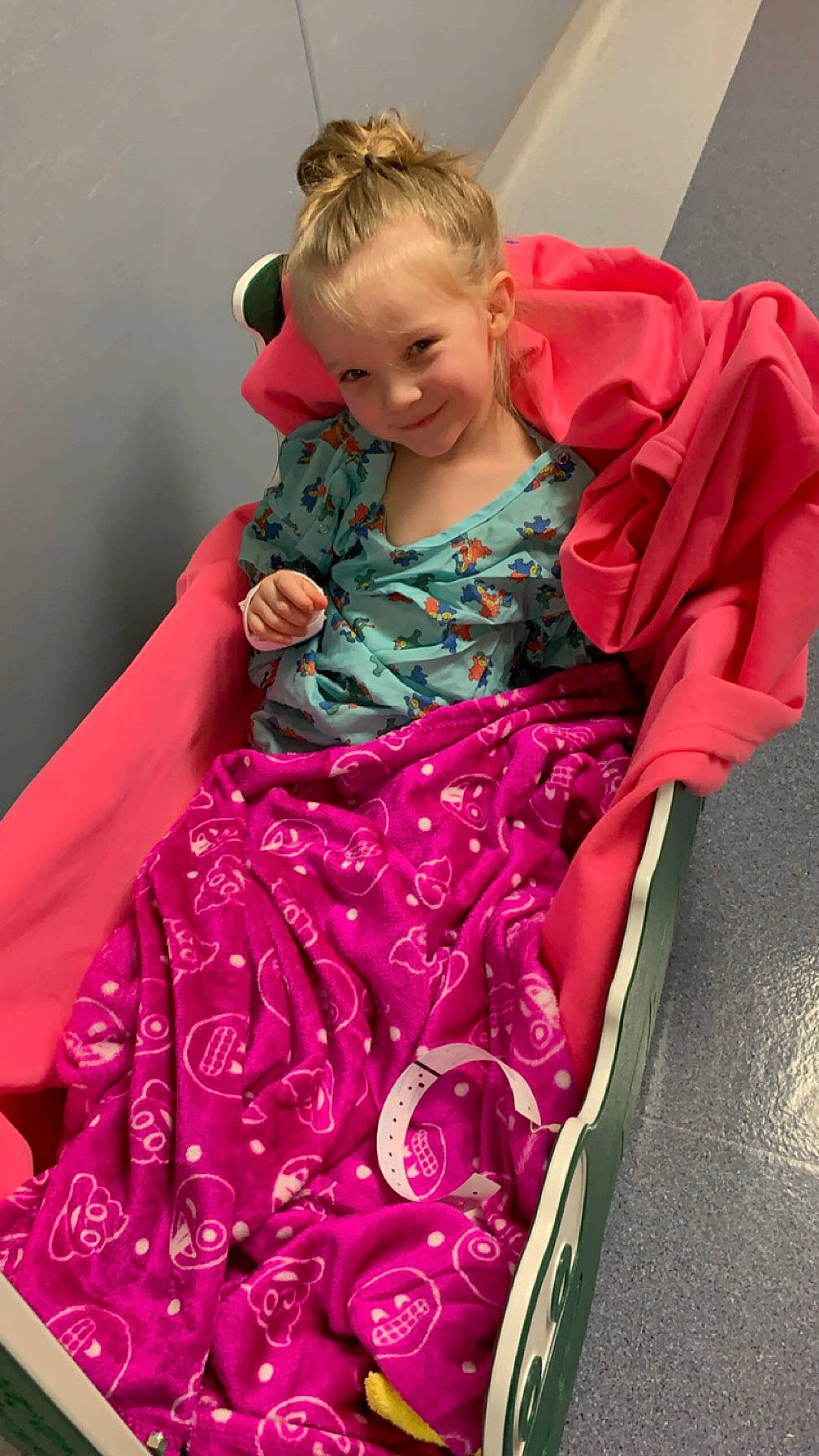 Paysleigh Sue is registered to the contest to win money with this photo: baby_toddler_clothing, child, day_dress, dress, embellishment, event, fashion_design, formal_wear, gown, hair, head, joy, magenta, makeover, neck, one_piece_garment, person, pink, purple, sleeve