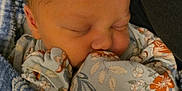 Maisie is registered to the contest to win money with this photo: baby, blanket, close_up, cozy, cute, face, floral_clothing, hand, head, indoors, infant, newborn, peaceful, person, rest, skin, sleeping, soft_texture, warm, wrapped