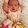 Lillie joined the competition — help win amazing prizes! baby, bed, blanket, child, clothing, comfort, cozy, cute, infant, mittens, pattern, pink, portrait, resting, sleeping, snuggled, soft, toddler, winnie_the_pooh, yellow