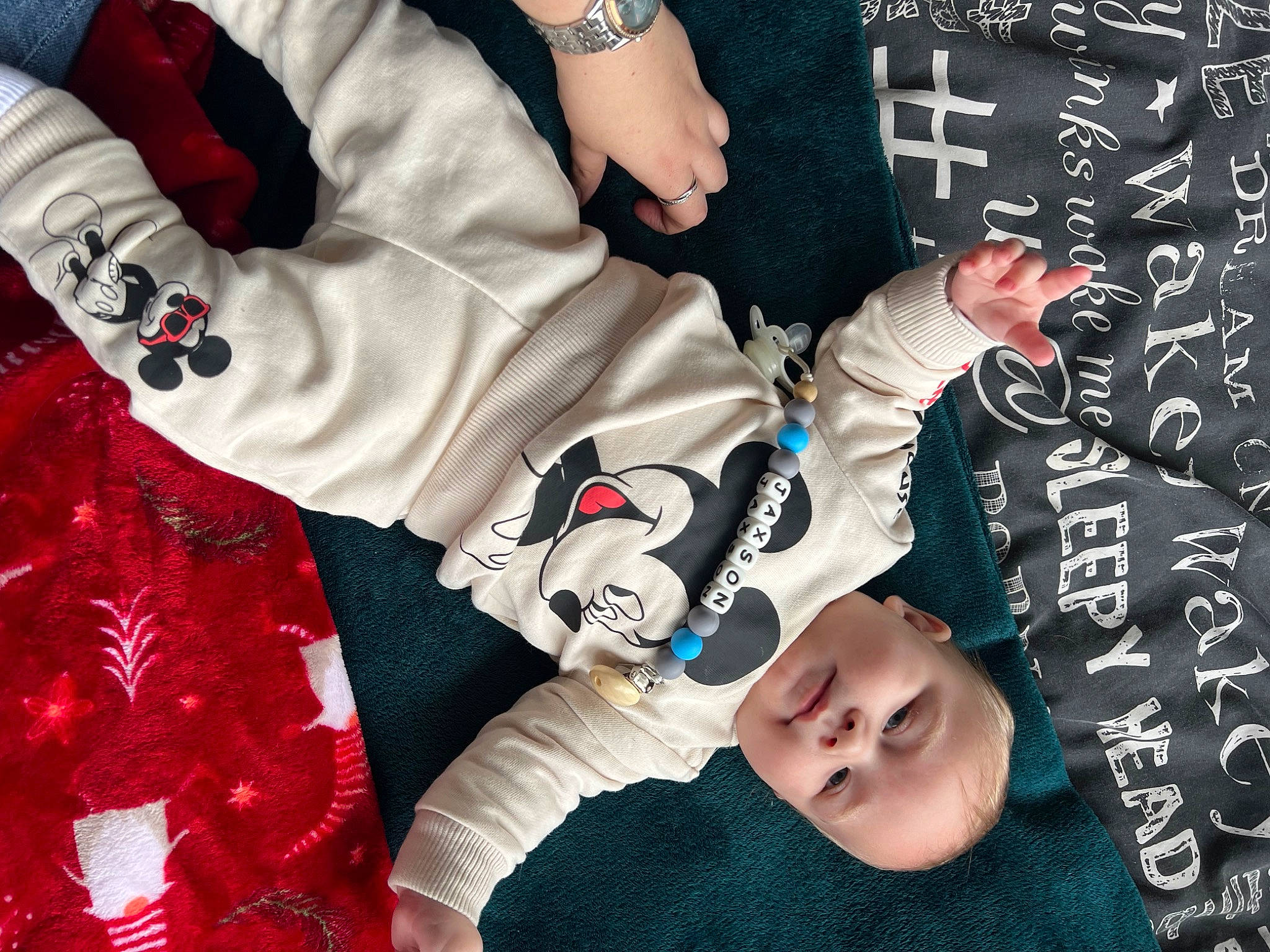 Jaxson joined the competition — help win amazing prizes! baby, baby_toddler_clothing, beauty, carmine, chalk, child, comfort, cool, facial_expression, font, gesture, hand, handwriting, happy, pattern, person, product, sleeve, t_shirt, textile